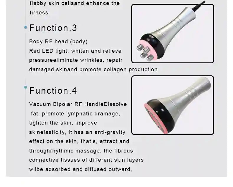 40K Cavitation Ultrasonic RF Slimming Device - Tidesmit EU Edition Eye Massage Instrument Tidesmit