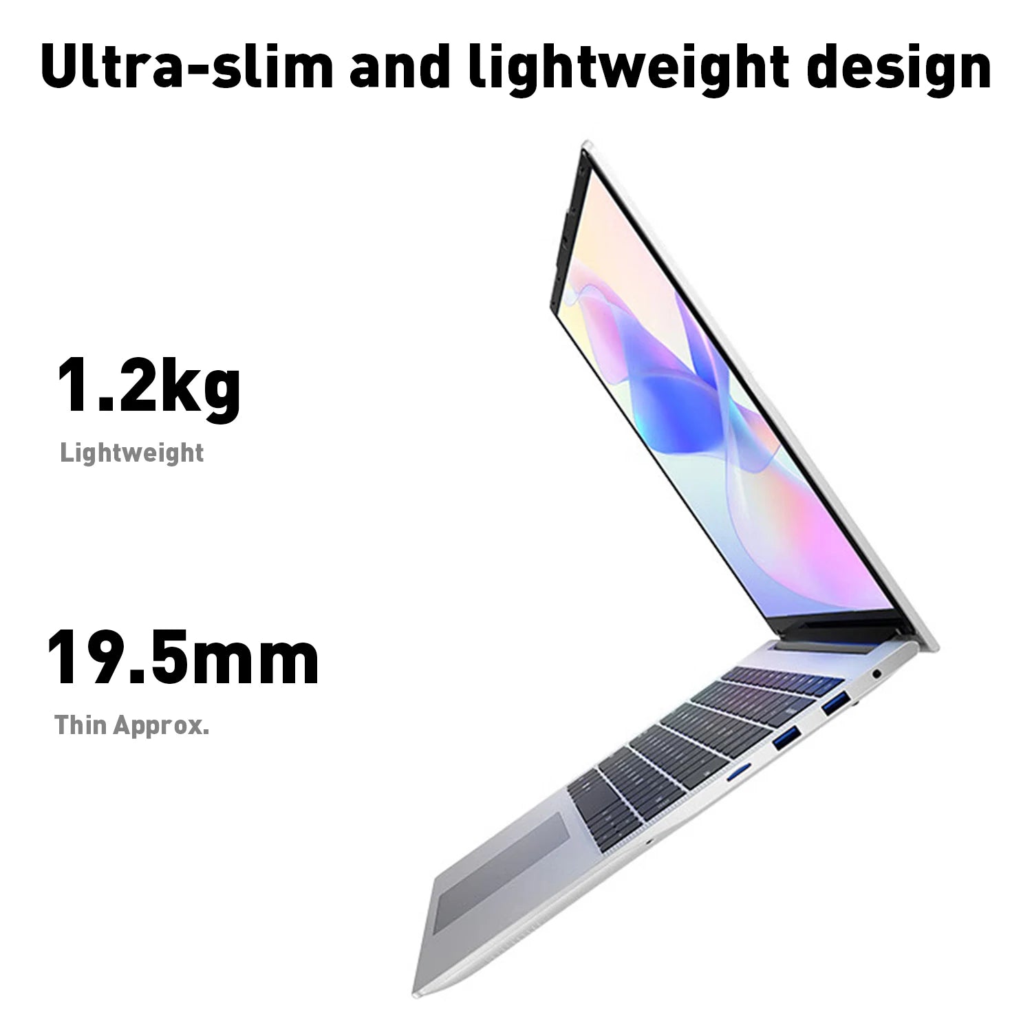 15.6 Inch Intel N3700 NEW Laptop 16GB RAM 2TB SSD Windows 11 Ultra Slim Notebook Gamer 1920x1080 Office Study PC Max Ultra Plus