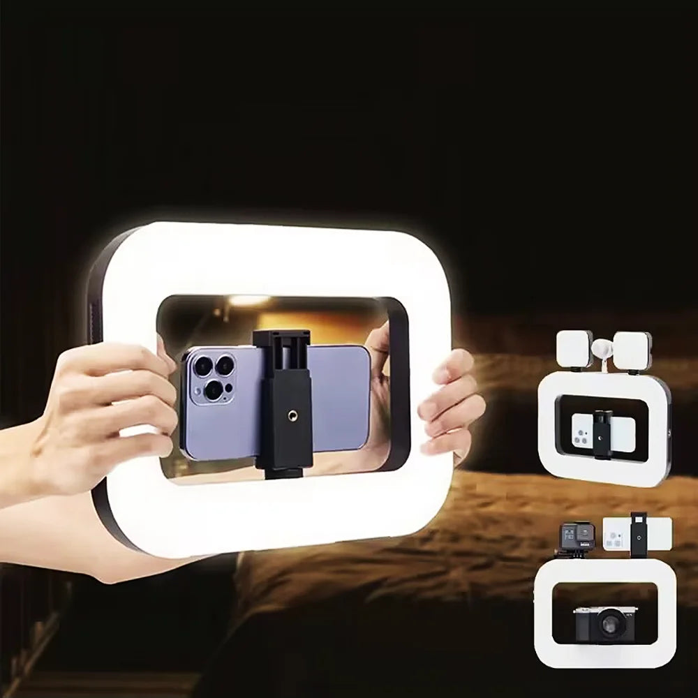 Handheld Ring Light for Phone - Portable LED Vlog Lighting Tidesmit