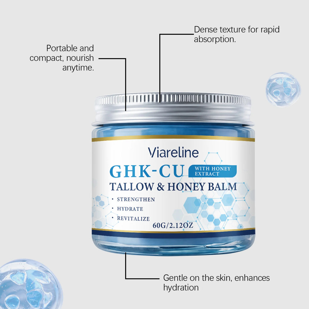 Ghk-Cu Beef Tallow Balm Deep Hydration Brighten Skin Enhance Elasticity Firming Smooth Face Moisturizer For Dry Sensitive Skin
