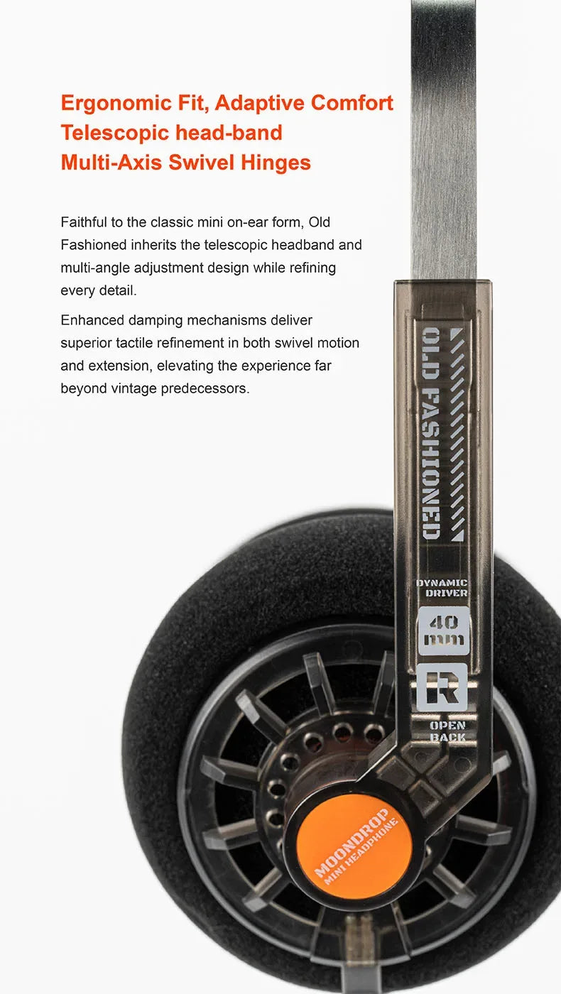 Moondrop 40mm Dynamic Driver On-Ear Headphones by Tidesmit Tidesmit