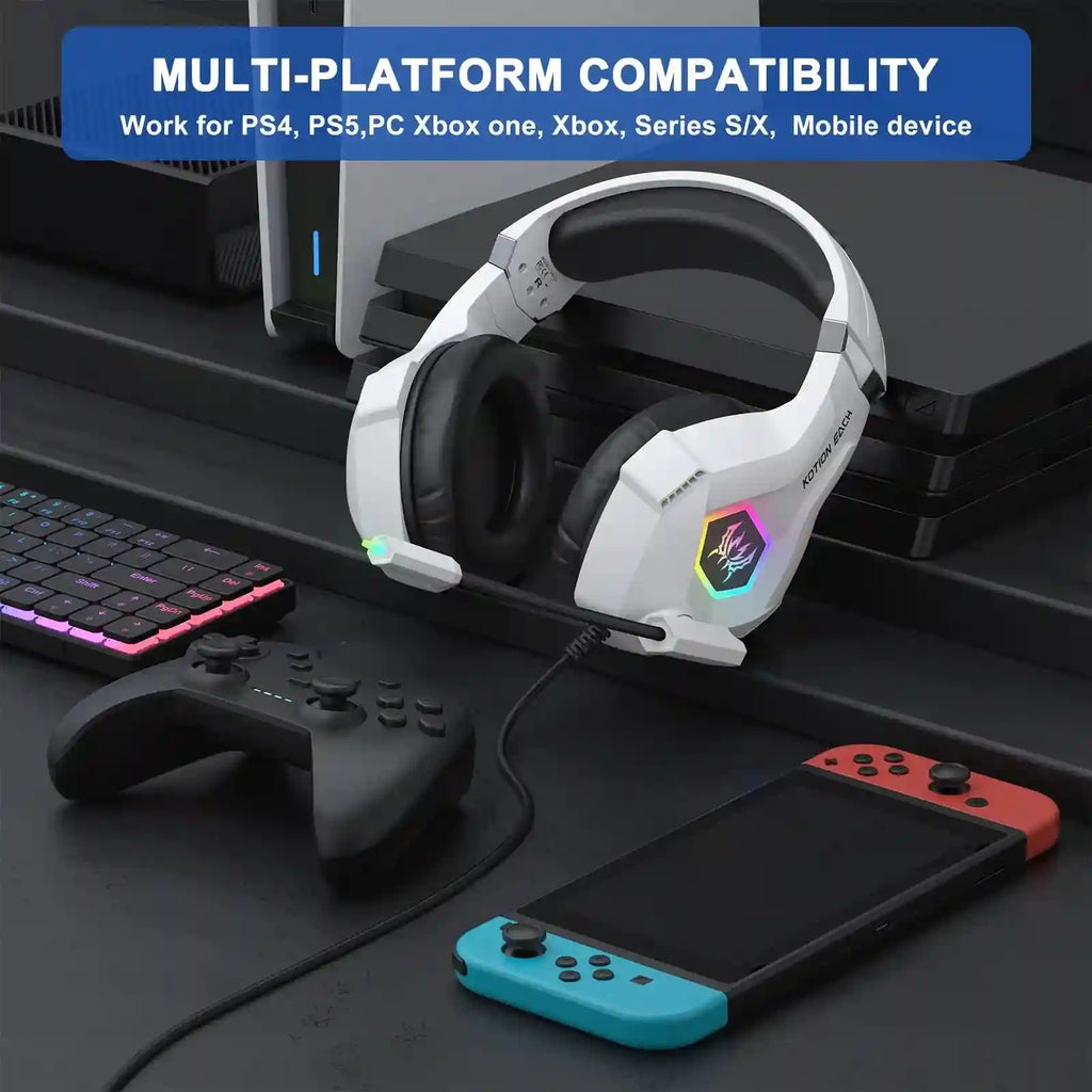 Wired Gaming Headset with 7.1 Surround Sound and Noise Canceling Mic Tidesmit