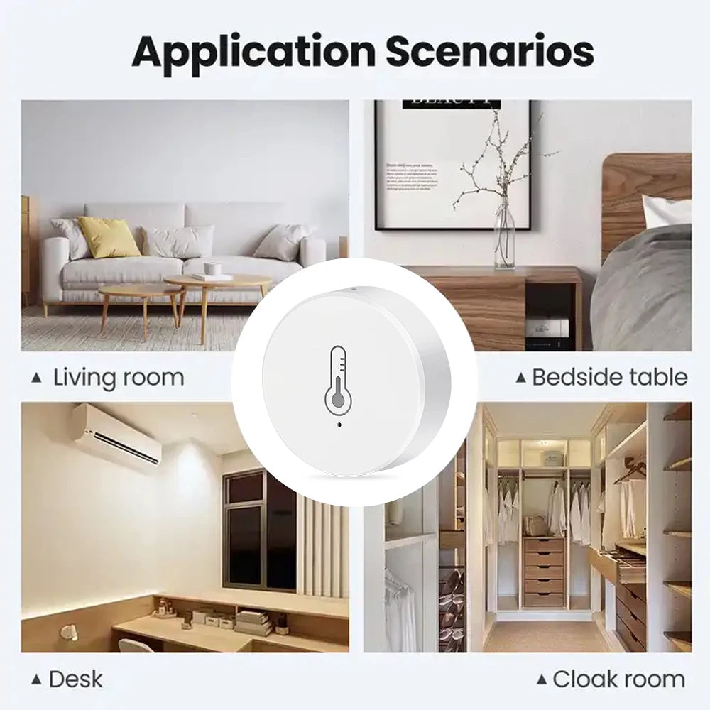 ZigBee Smart Thermometer Hygrometer | Remote App Monitor | Tidesmit Tidesmit