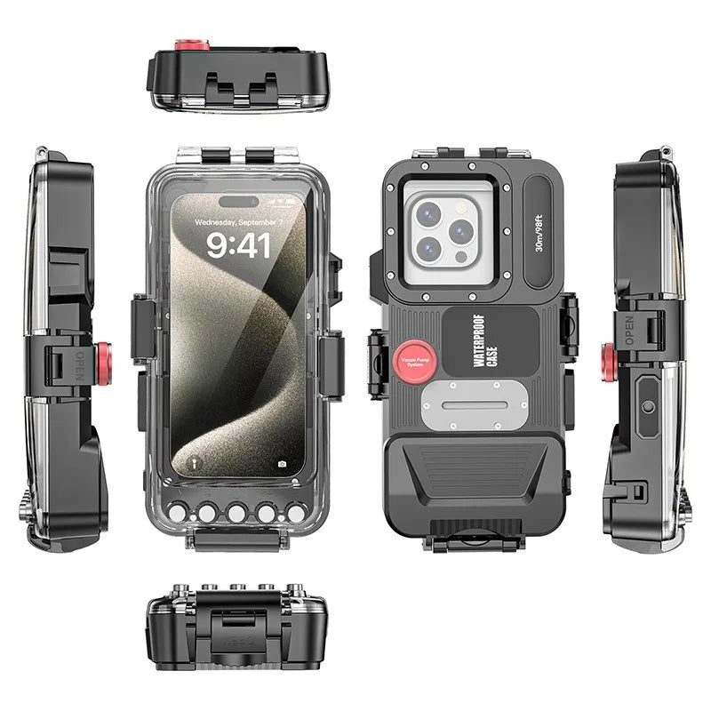 Waterproof Phone Case for iPhone & Samsung - 30m Diving Cover Tidesmit