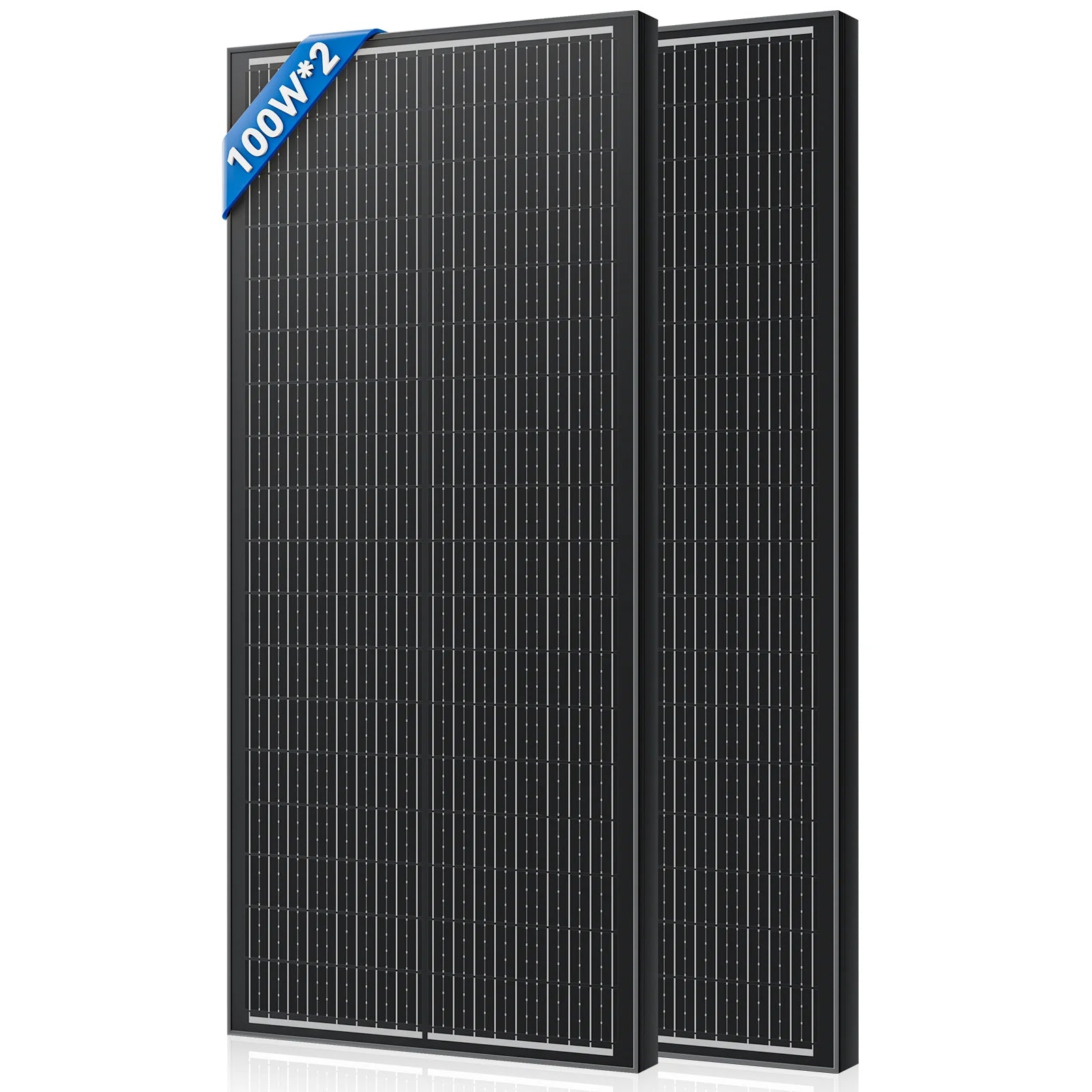Rvpozwer 400W/200W/100W N-Type 18BB Solar Panel 25% High Efficiency Mono Solar Module Portable Waterproof Ideal for RV Marine Yacht Caravan Camping Off Grid Power Supply