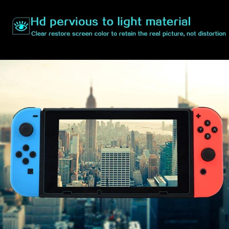 Nintendo Switch Screen Protector - 9H Tempered Glass Anti-Scratch Film Tidesmit