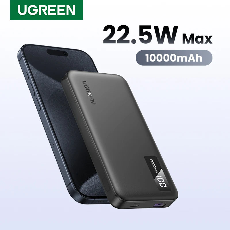 Tidesmit 10000mAh Portable Power Bank, 22.5W USB-C Fast Charging Tidesmit