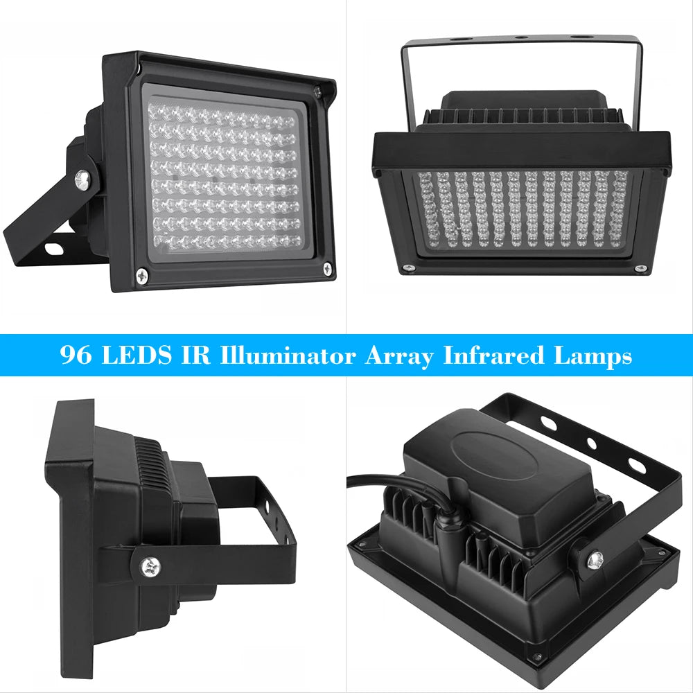 96 LED IR Illuminator Lamp for Night Vision CCTV Systems Tidesmit