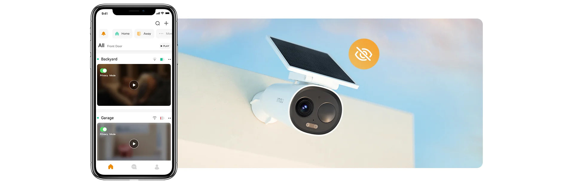 IMOU Cell 3C All In One Kit with Solar panel Rechargeable Camera Wi-Fi Outdoor Surveillance Cameras PIR Human Detection IP65