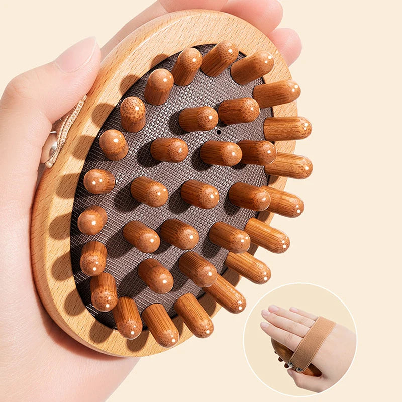 Anti Cellulite Body Brush - Wooden Spa Massager for Firming Skin Body Shaping Massage Equipment Tidesmit