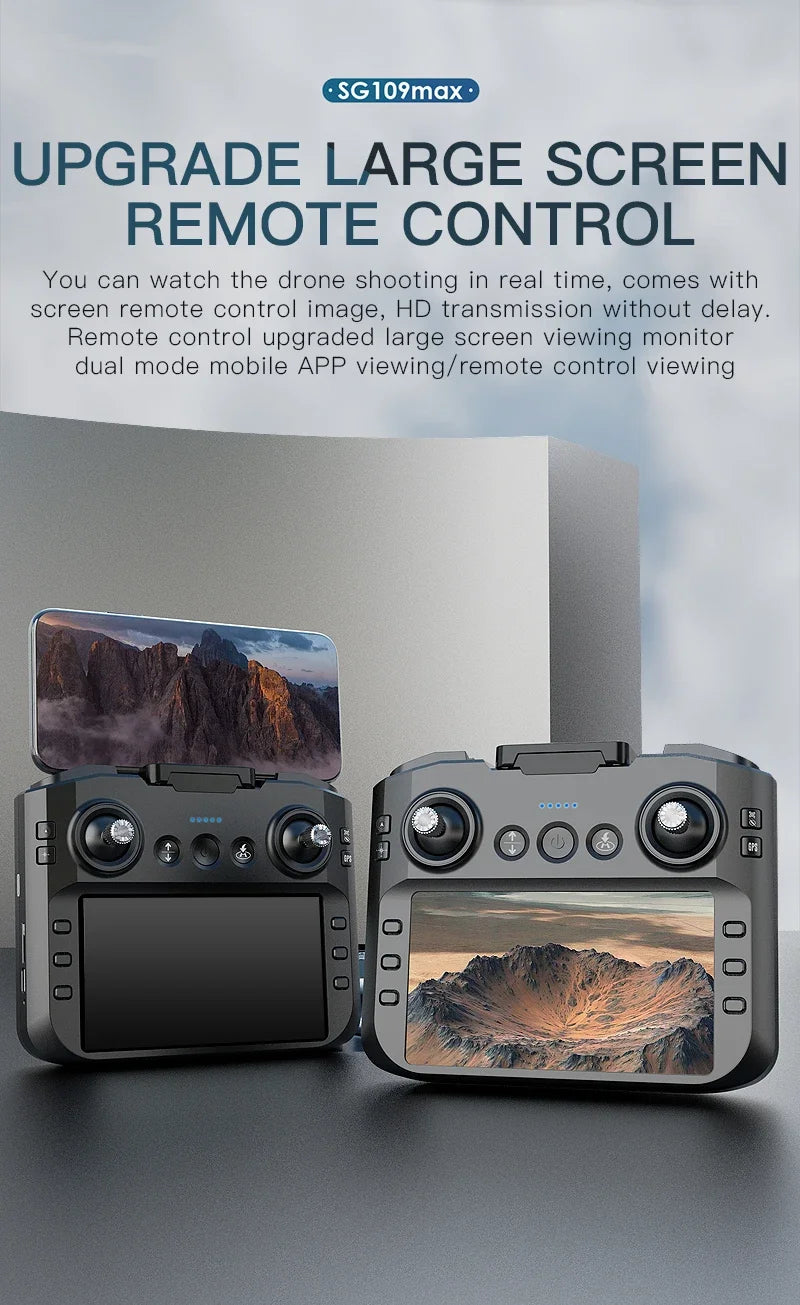GPS Drone with 4K Camera and Screen Remote - SG109 Series Tidesmit