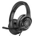 Gaming Headset with Microphone - Over-ear Wired Stereo for PC and PS5 Black Tidesmit