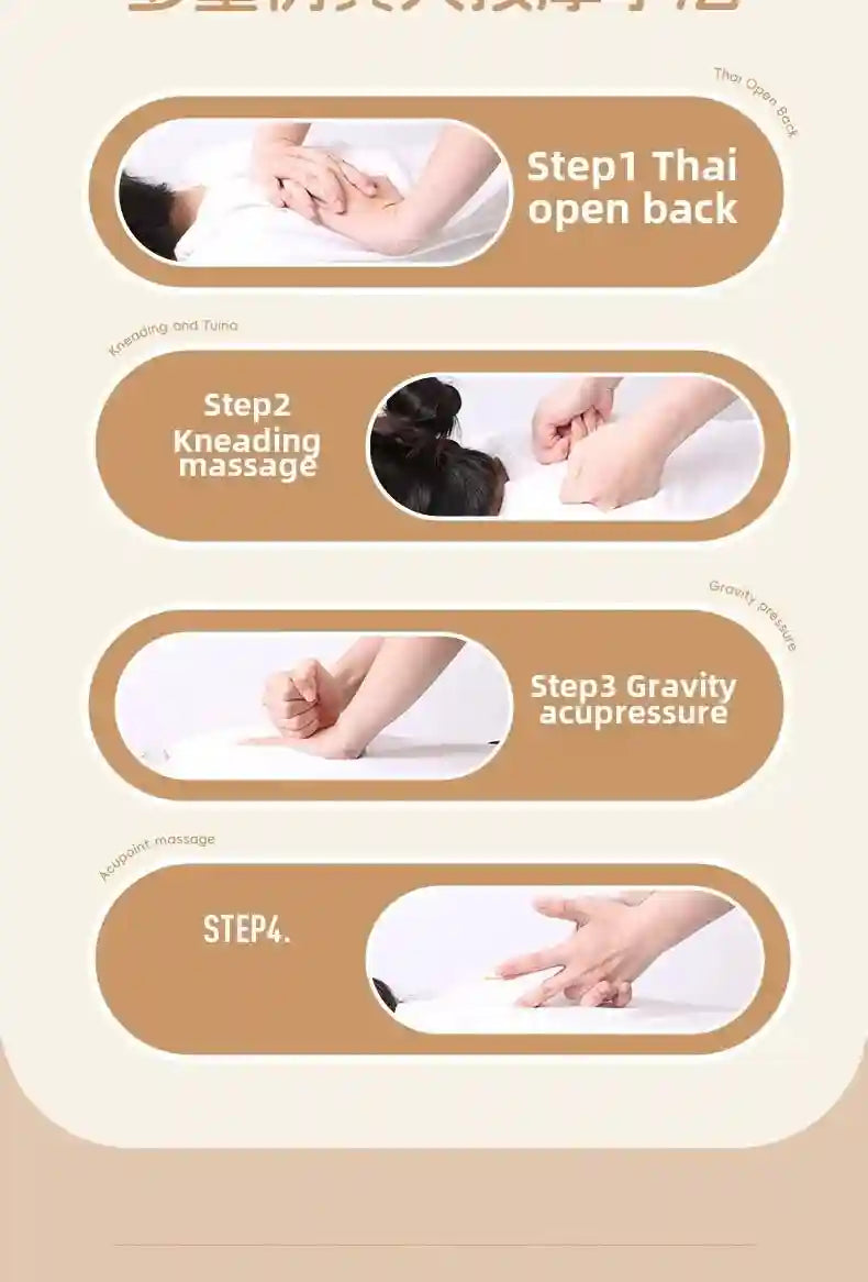 Massage Roller Seat Cushion for Deep Tissue Relief - Tidesmit EU Plug Massage Roller Tidesmit