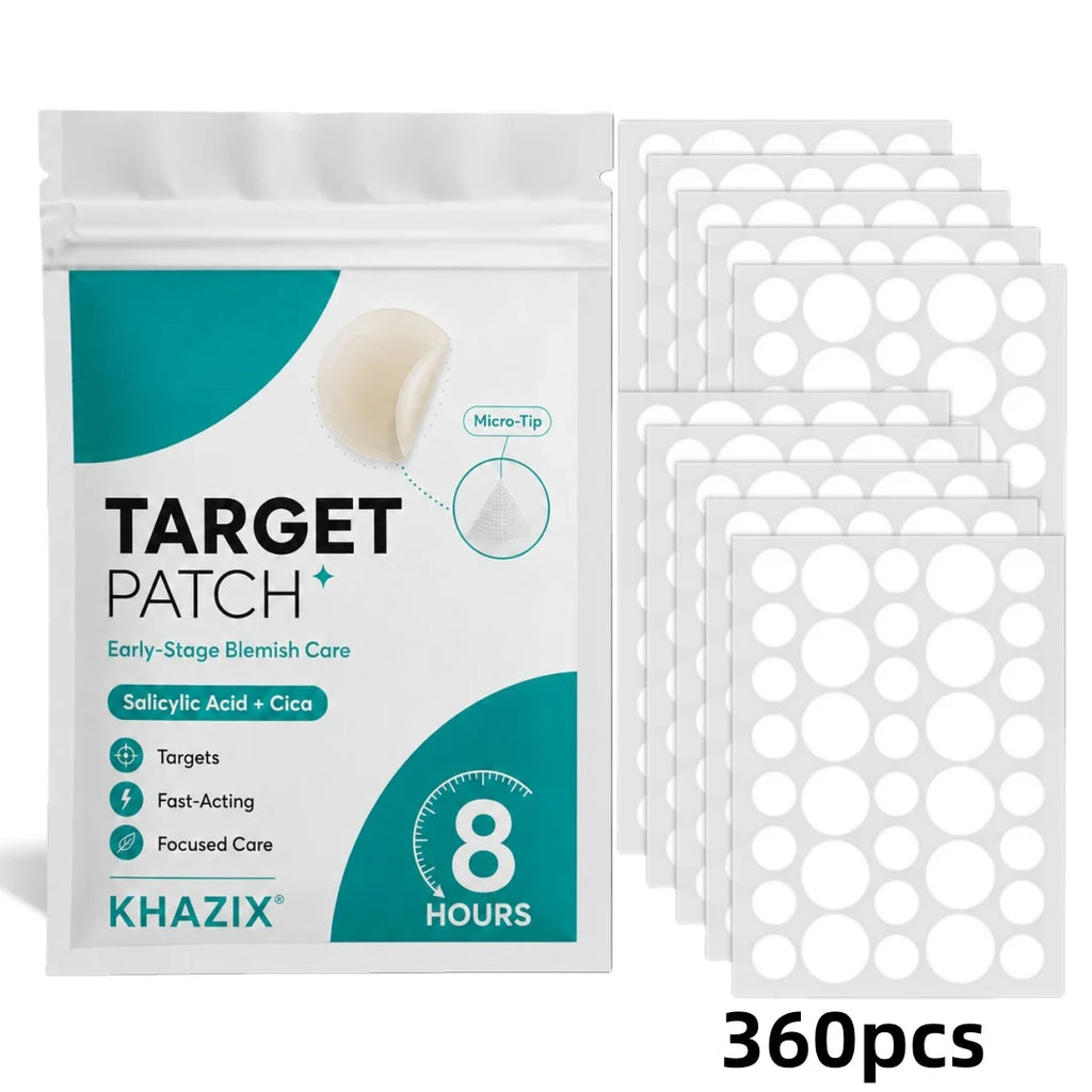 360pcs Hydrocolloid Blemish Patches Invisible Acne Spot Cover Pimple Patch for Face Skin Care Mixed Sizes