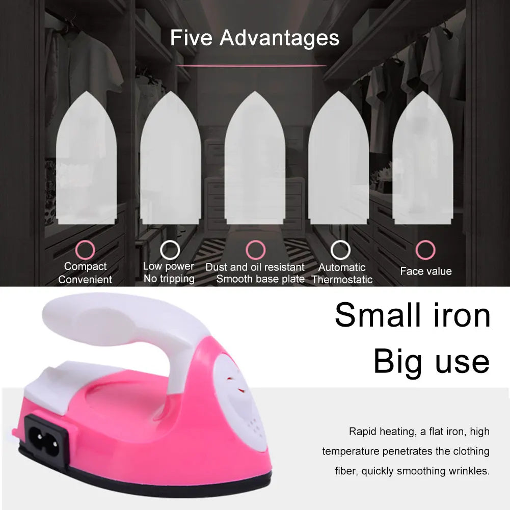 Tidesmit DIY handheld mini iron for heat transfer crafts and clothing repair featuring rapid heating technology