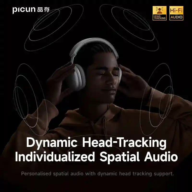 Wireless Noise Cancelling Headphones - Over-Ear 3D Spatial Audio F8 Tidesmit