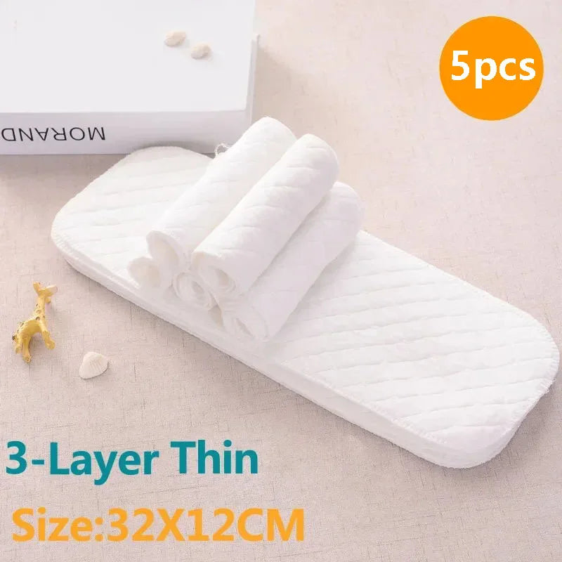 2-10pcs Cotton Diapers Children Washable Reusable Baby Diaper Pad Folding Kids Changing Pads Accessories