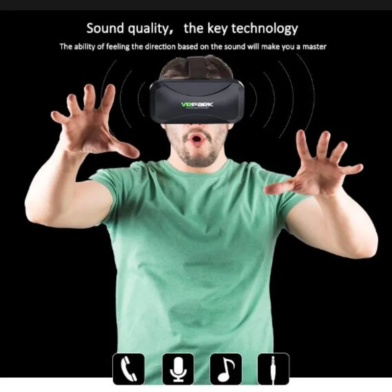 4K VR Headset for Smartphones: Immersive 3D Mobile Glasses Tidesmit
