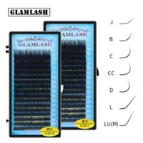 GLAMLASH L/LU/M W Shape Eyelash Extension 3D Premade Volume Fan Lashes W Style YY Lashes Faux Mink Volume Lashes Natural