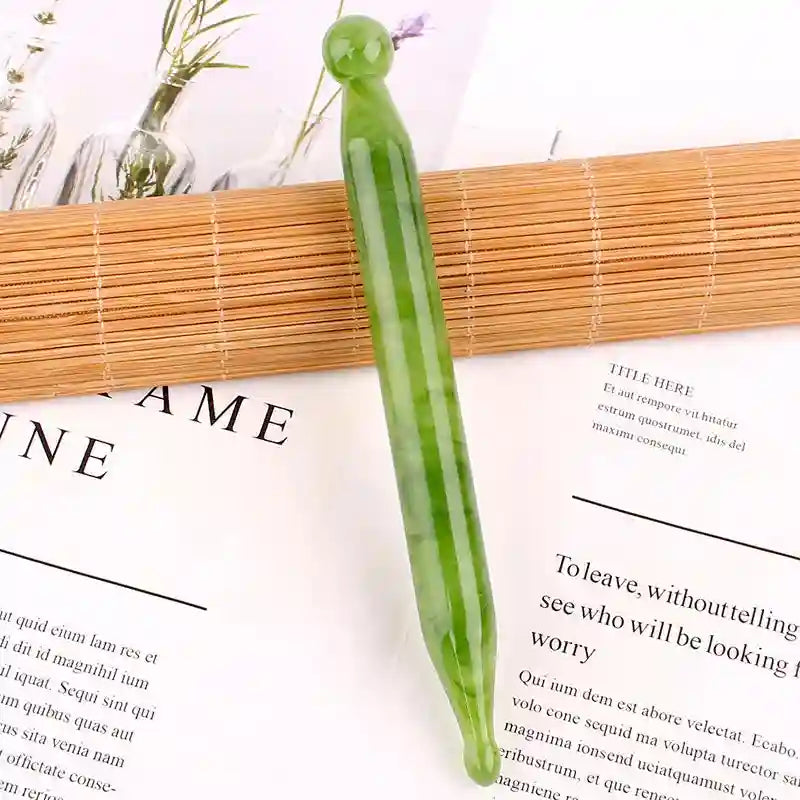 Gua Sha Facial Massage Tool - Natural Beeswax Eye Massager Eye Massage Instrument Green-D Tidesmit