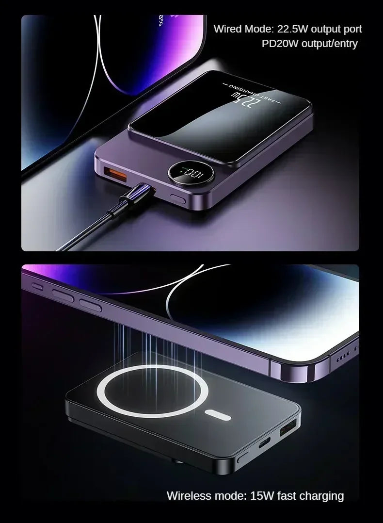 Magnetic Wireless Power Bank 20000mAh | PD Fast Charging Tidesmit Tidesmit