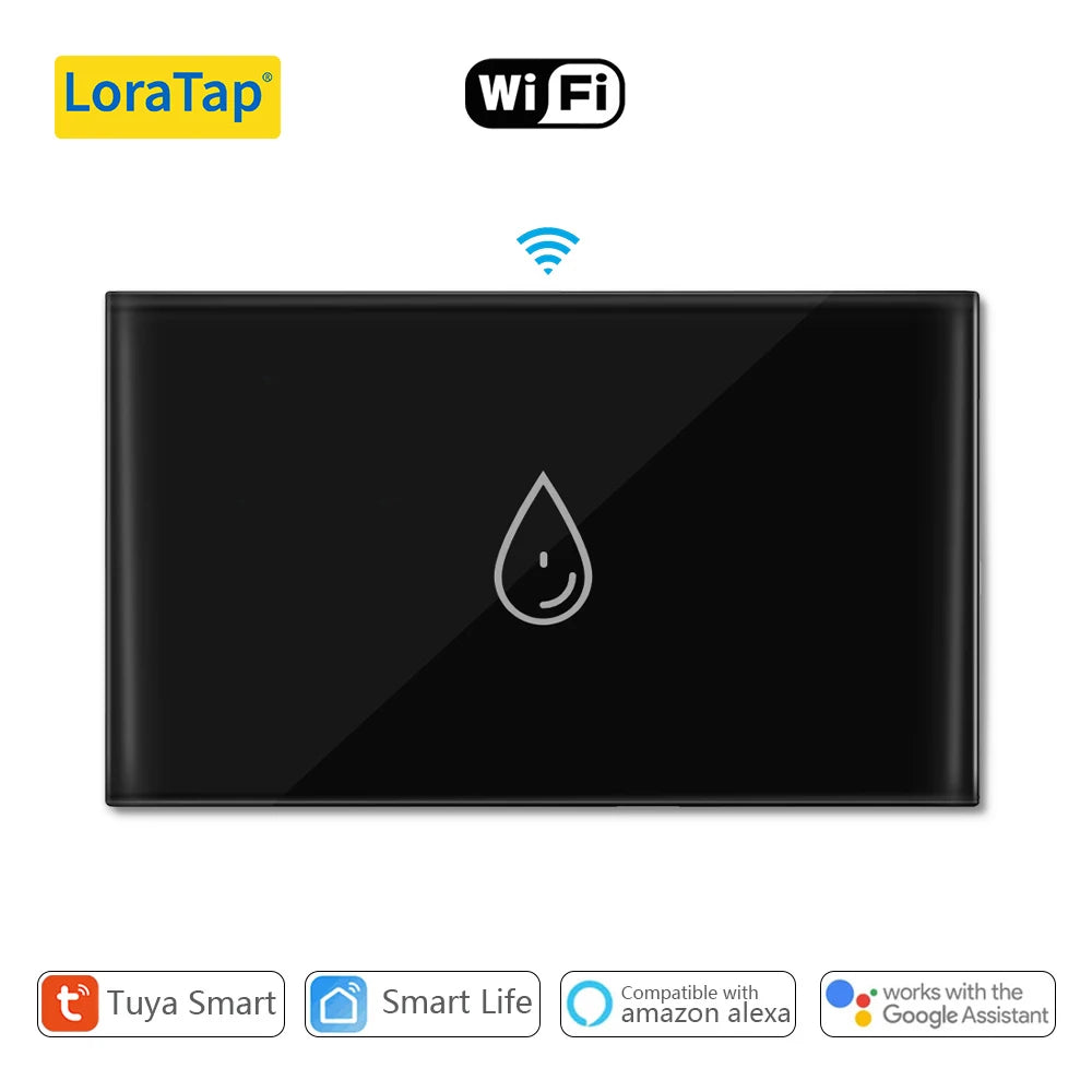 WiFi Boiler Switch 4400W App Timer for Smart Home Energy Management Style 2 Black Tidesmit