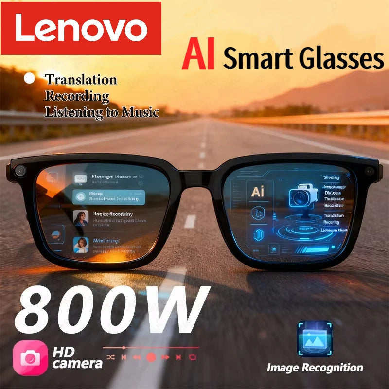 AI Smart Glasses with 4K Camera and Live Translation - Tidesmit Tidesmit