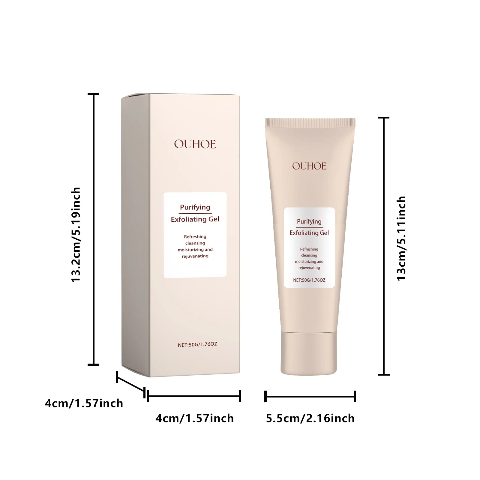 Exfoliating Gel for Pore Cleansing & Acne - 50g Salon-Quality Treatment Scrubs Treatments 50g Tidesmit