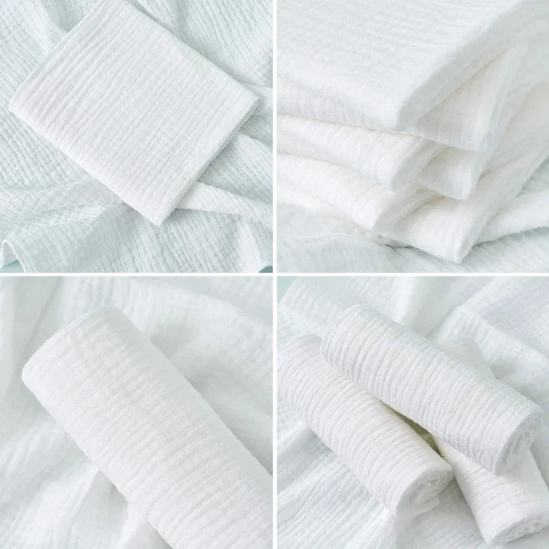8/10pcs lot 100% Cotton Baby Gauze Diapers For Newborn Baby Nappy Changing 45*43cm Washable Soft Baby Towels