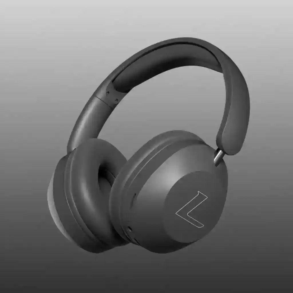 Wireless Over-Ear Headphones with Active Noise Cancellation Black Tidesmit