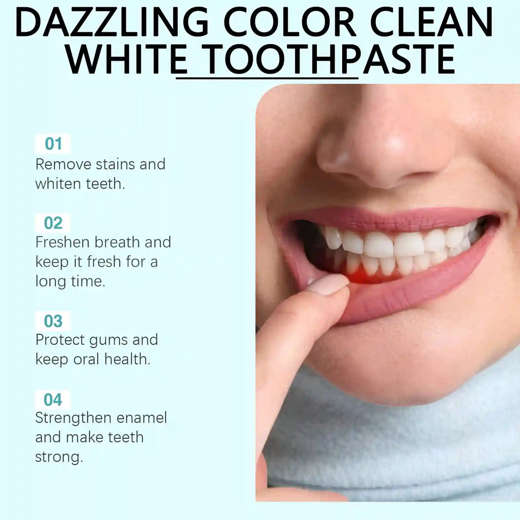 Tidesmit Radiant Whitening Toothpaste with mint flavor for deep stain removal and improved gum health