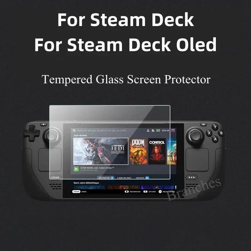 Steam Deck OLED Tempered Glass Screen Protector 9H Hardness (1-3 Pack) 2pcs Tidesmit