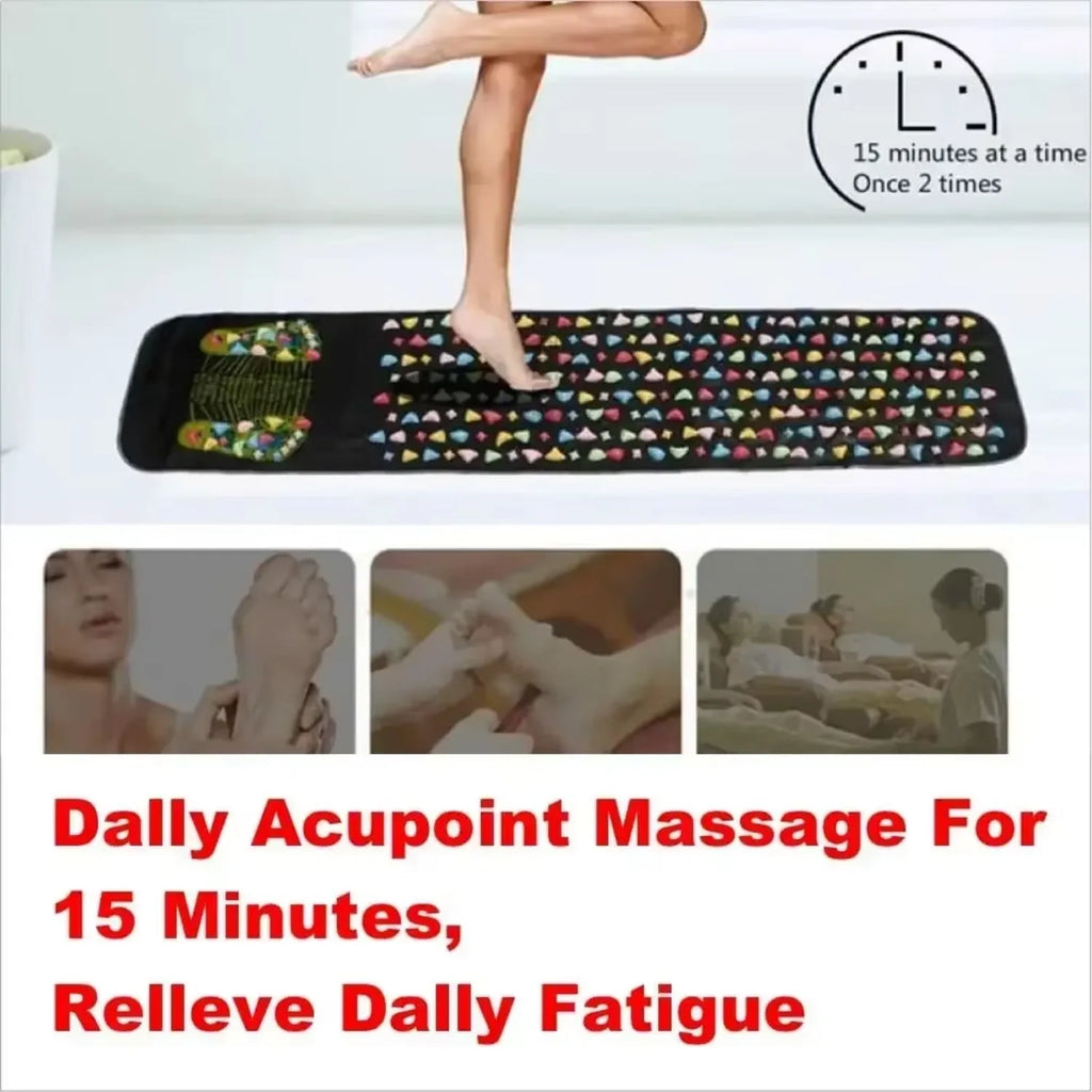 Acupressure Foot Reflexology Mat for Deep Tissue Muscle Relief Body Shaping Massage Equipment Tidesmit