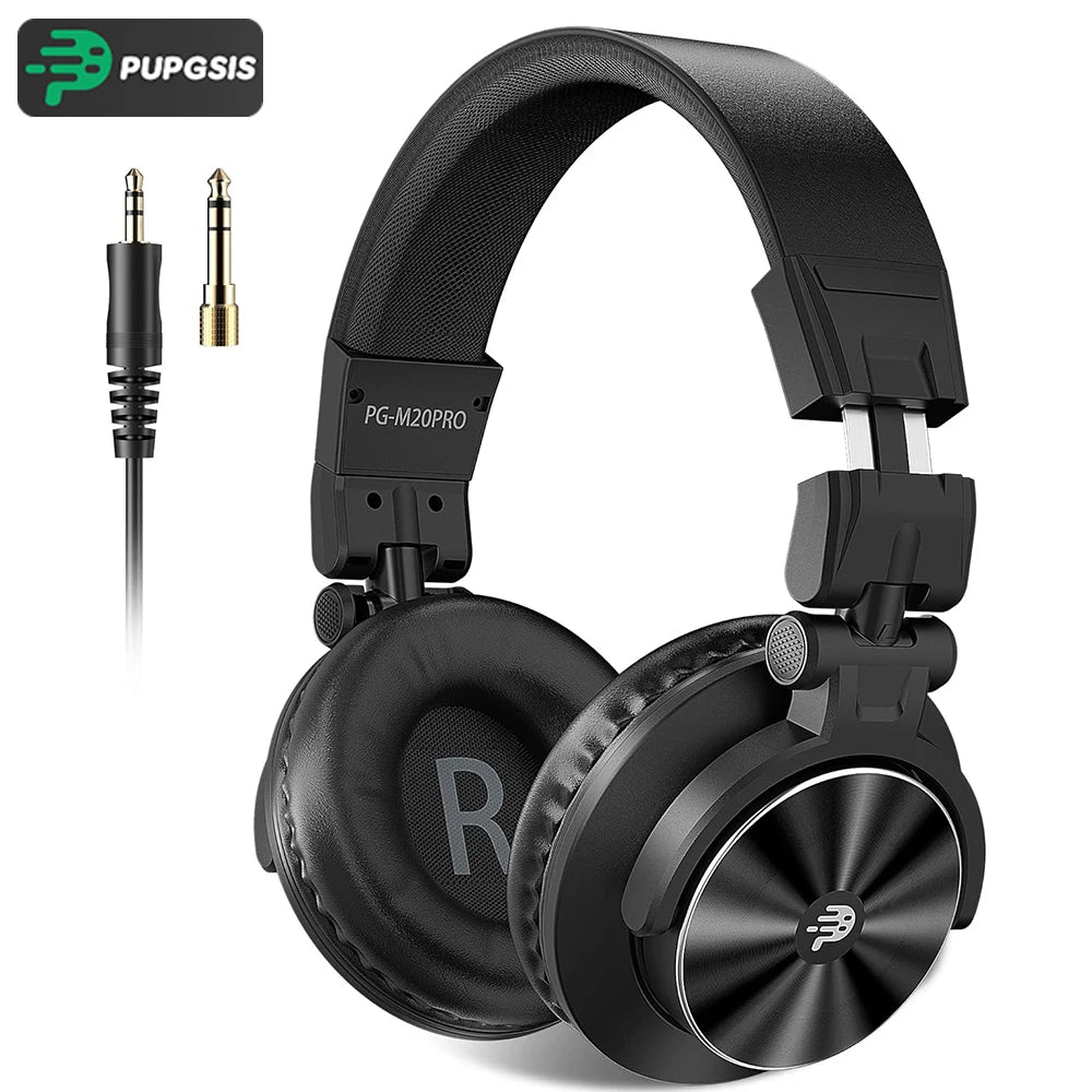 Studio Headphones - Over-Ear Professional Audio Monitoring (Black) Tidesmit