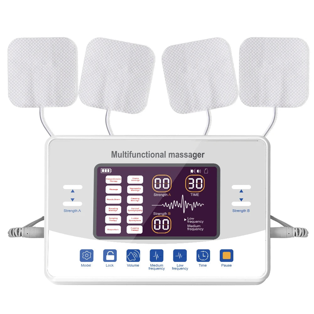 Electric Muscle Stimulator & TENS Pulse Massager - Tidesmit Body Shaping Massage Equipment Tidesmit