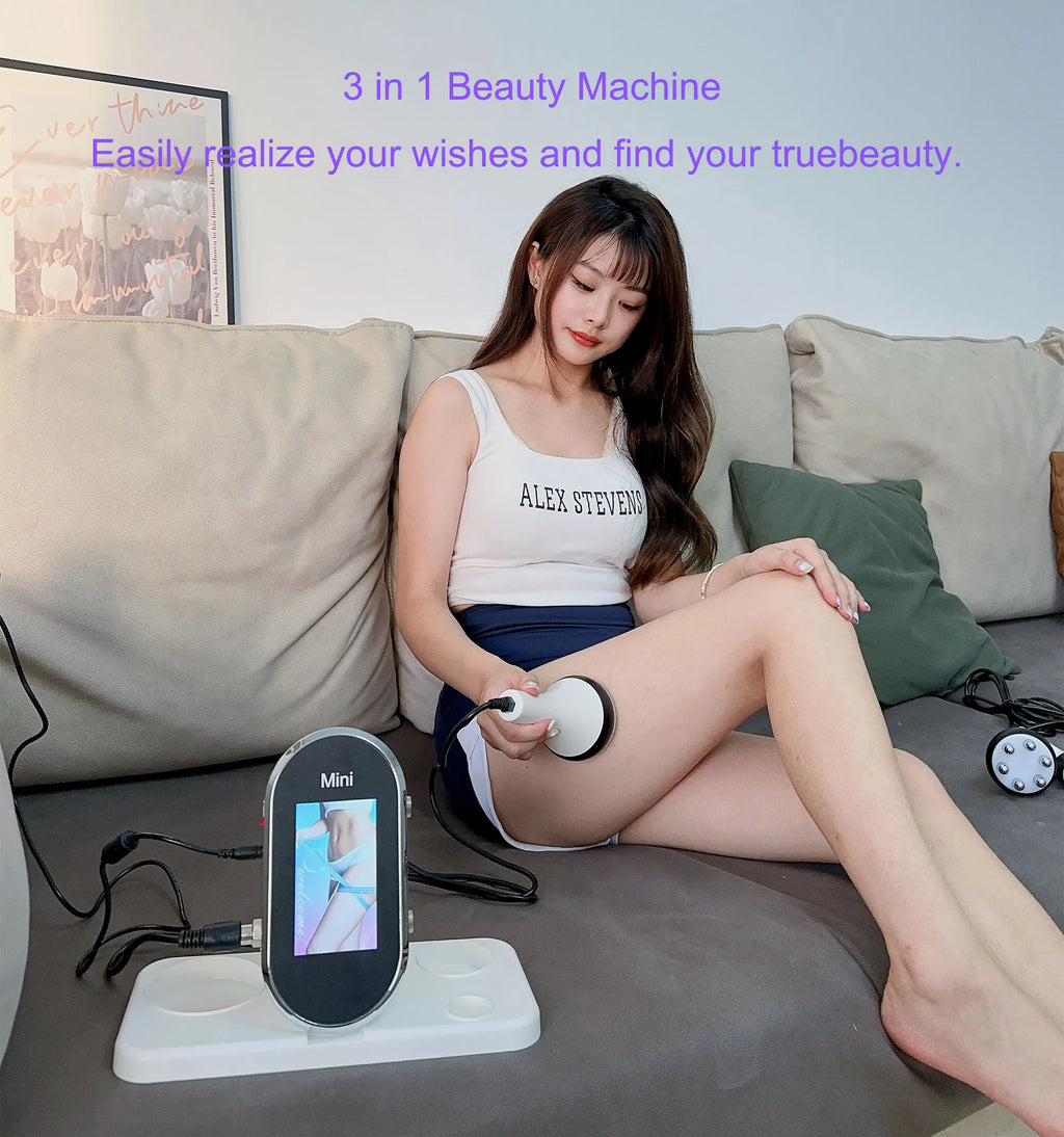 Ultrasonic Cavitation Body Slimmer with RF Skin Tightening - White Relaxation Treatment Tidesmit