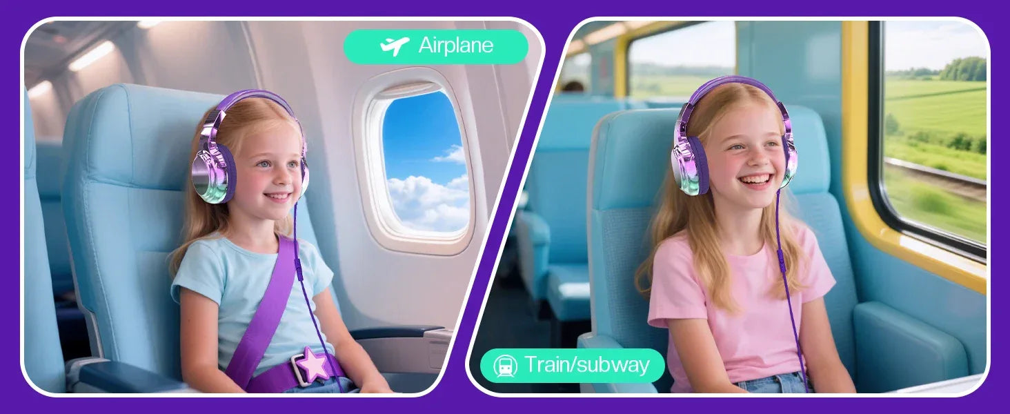 Tidesmit Kids Wired Headphones with Volume Limit and Built-in Mic Tidesmit
