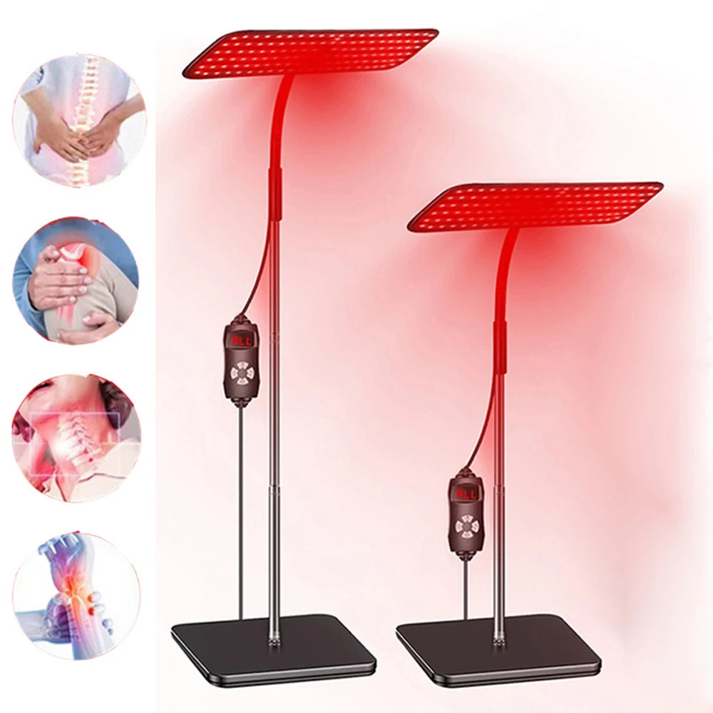 Near Infrared Light Panel 660nm 850nm Red Light Lamp With Timer Face and Body Home Use Relief Pain Device with Adjustable Stand