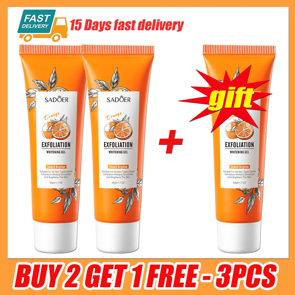 Orange Exfoliating Peeling Gel | Brightening Face Scrub | 50g Tidesmit Scrubs Treatments Buy 2 get 1-3pcs Tidesmit