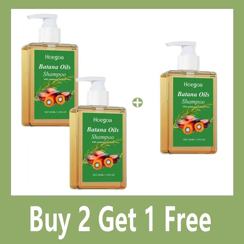 Organic Batana Oil Shampoo Soothing Scalp Intense Repair Batana Nourishing Shampoo with Rosemary Extract for All Hair Types