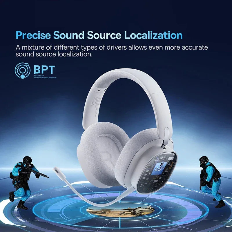 Wireless Gaming Headset 2.4G Bluetooth RGB by Tidesmit Tidesmit