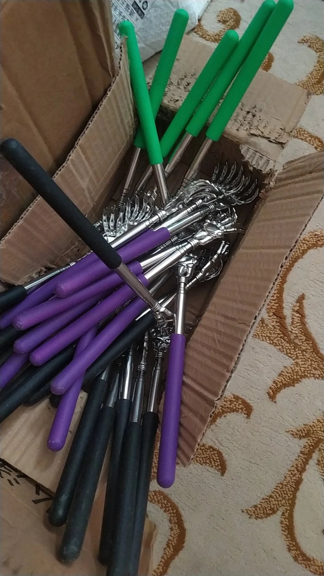 Portable Telescopic Back Scratcher - Stainless Steel Extendable Tool Back Massage Instrument Tidesmit