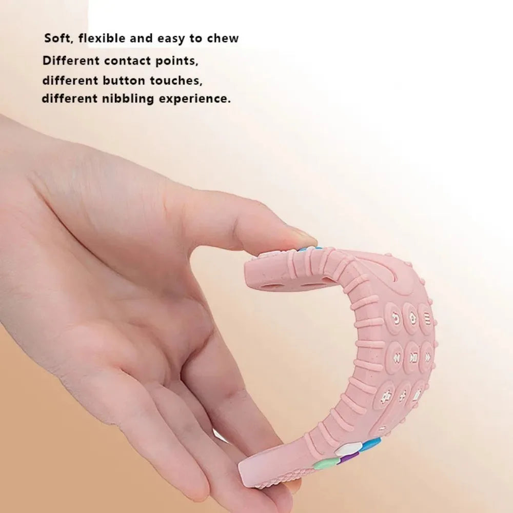 1/4pcs Children's Teething Remote Control Silicone Material Baby Teething Toys Simulation Remote Control Toys Teething Teether