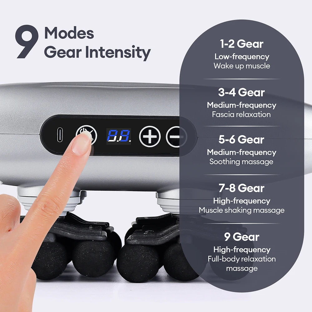 Deep Tissue Massage Gun 30-Head Muscle Relief Device - Tidesmit Body Shaping Massage Equipment Tidesmit