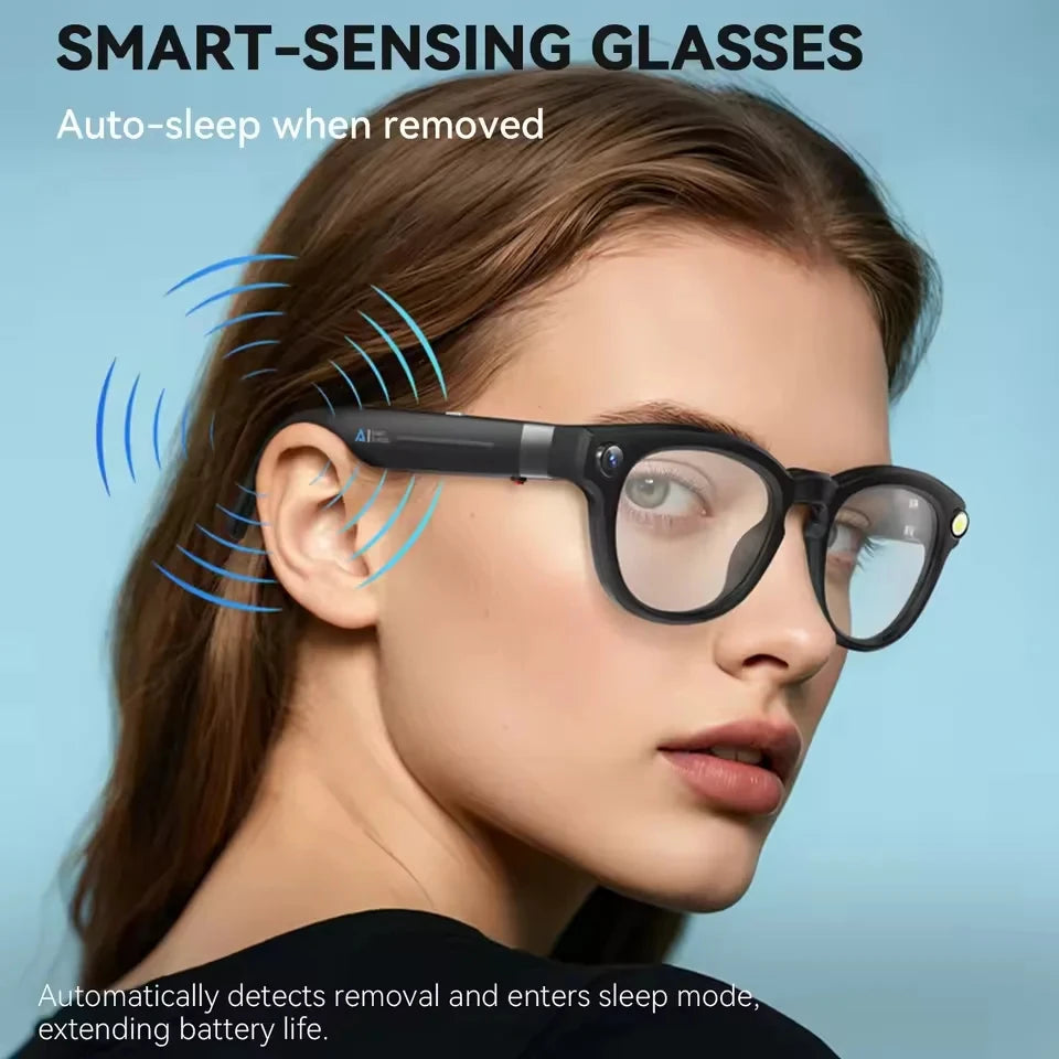 AI Smart Glasses with 8K Camera and Voice Translation - Tidesmit Tidesmit
