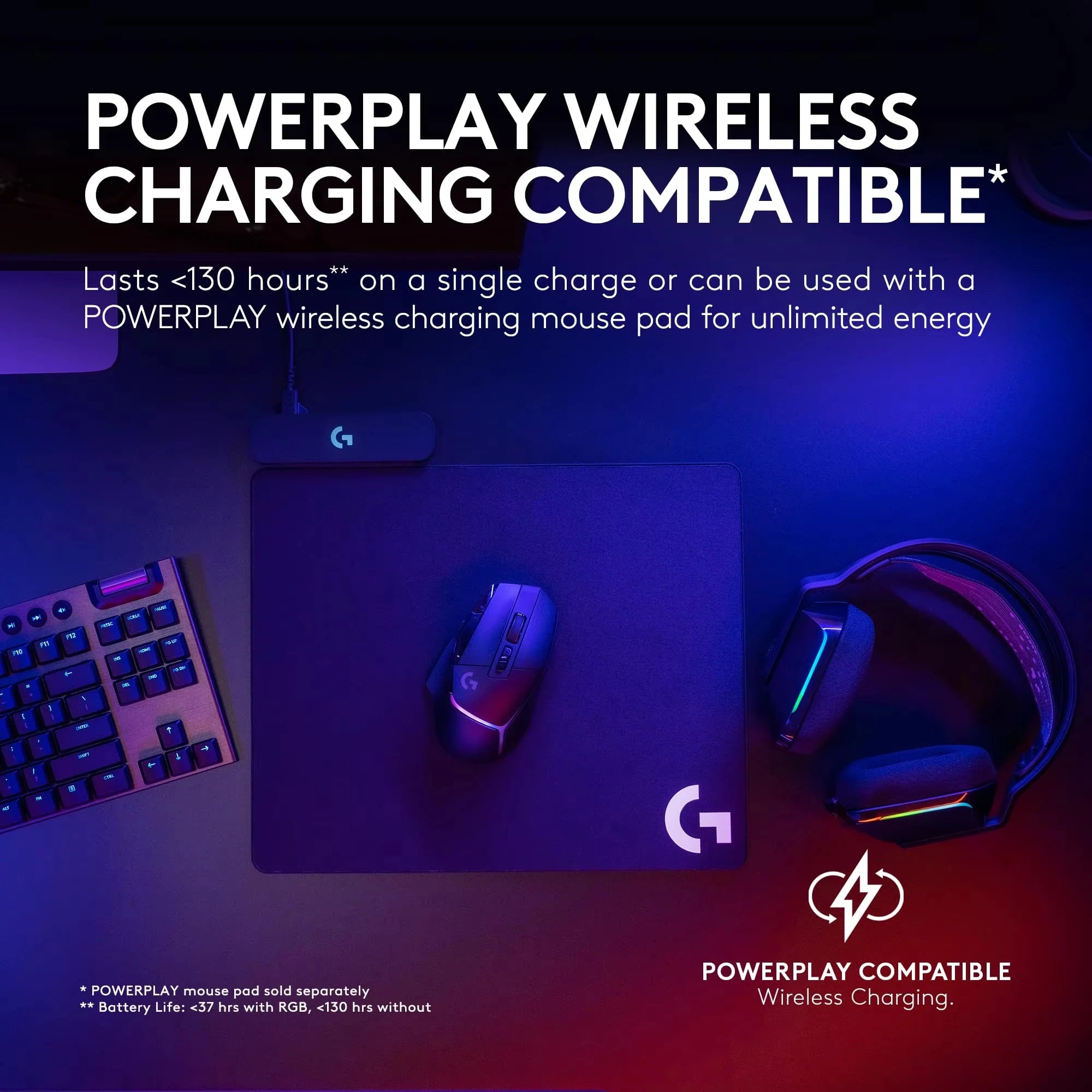 Logitech G502 X Plus Wireless Gaming Mouse - LIGHTSPEED Optical, LIGHTFORCE Switches, LIGHTSYNC RGB, HERO 25K Sensor for PC/Mac