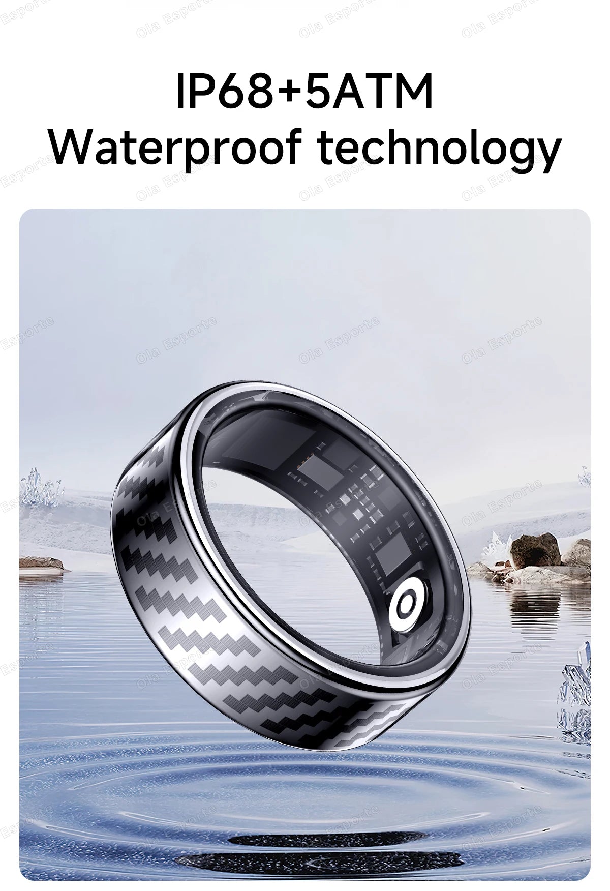 Newest Smart Ring Call Message Notification Hand Gestures Control Health Monitoring IP68 5ATM Waterproof Ring Men Women 2025 New