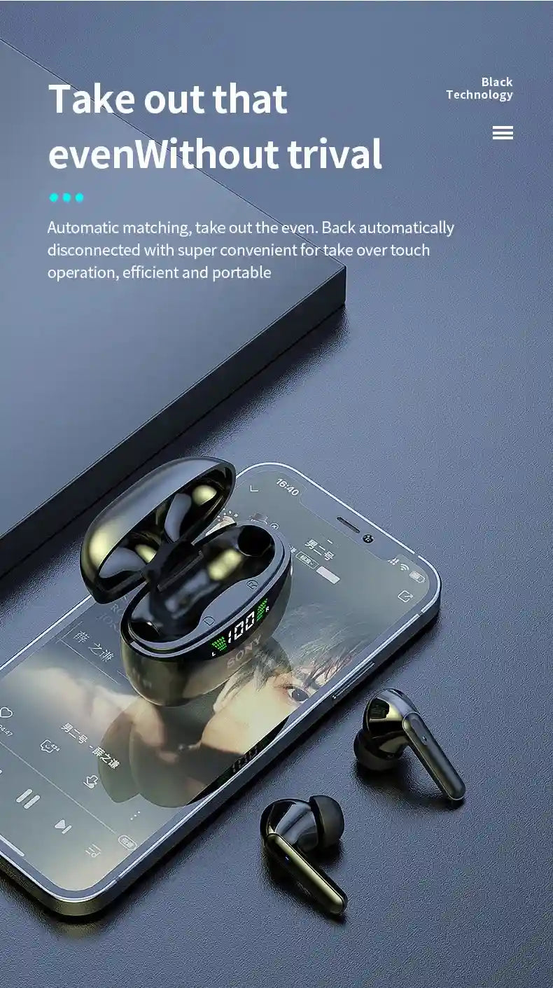 Sony DP4 Wireless Headphones with Active Noise Cancellation - Black Tidesmit