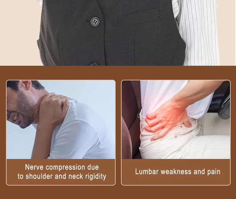 Shiatsu Neck and Back Massager with Heat and Airbag Therapy Relaxation Treatment Tidesmit
