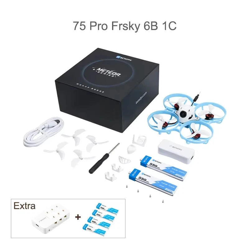 Meteor75 Pro Brushless Whoop Drone - Compact FPV Racing Quadcopter 75pro Frsky 6B 1C China Mainland Tidesmit
